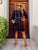 Black Savannah Chic Shirt Dress