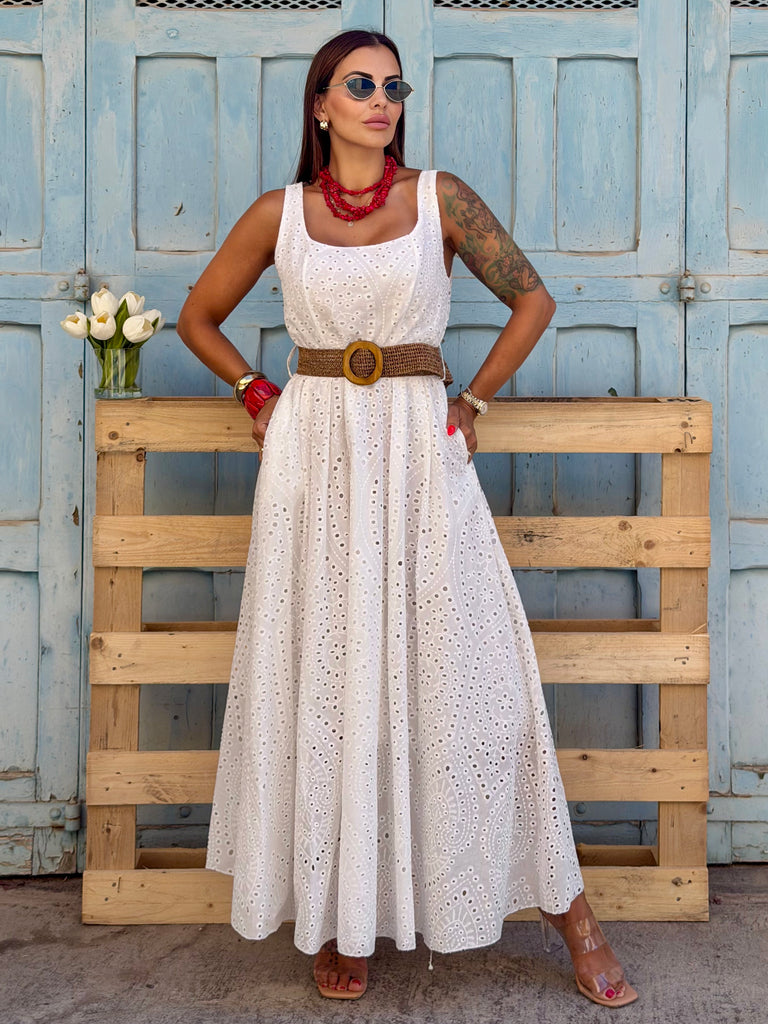 Celestine Broderie Anglaise Maxi Dress