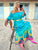 Acqua Tuscan Silk Sunflower Dress