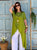 Lime Drift Silk Satin Top