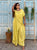 Citron Cascade Silk Satin Co- Ord Set