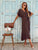 Caffè Silhouette Pure Cupro Maxi Dress - Bougie Collection