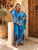 Monet Pure Silk Luxe Co-Ord - Cobalt