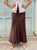 Chocolate Satin Skirt