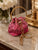 The Bijou Crystal Bucket Bag - Fucshia
