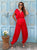 Scarlet Mist Luxe Silky ViscoseCo-Ord Set