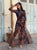 Oriane Printed Mesh Maxi Dress