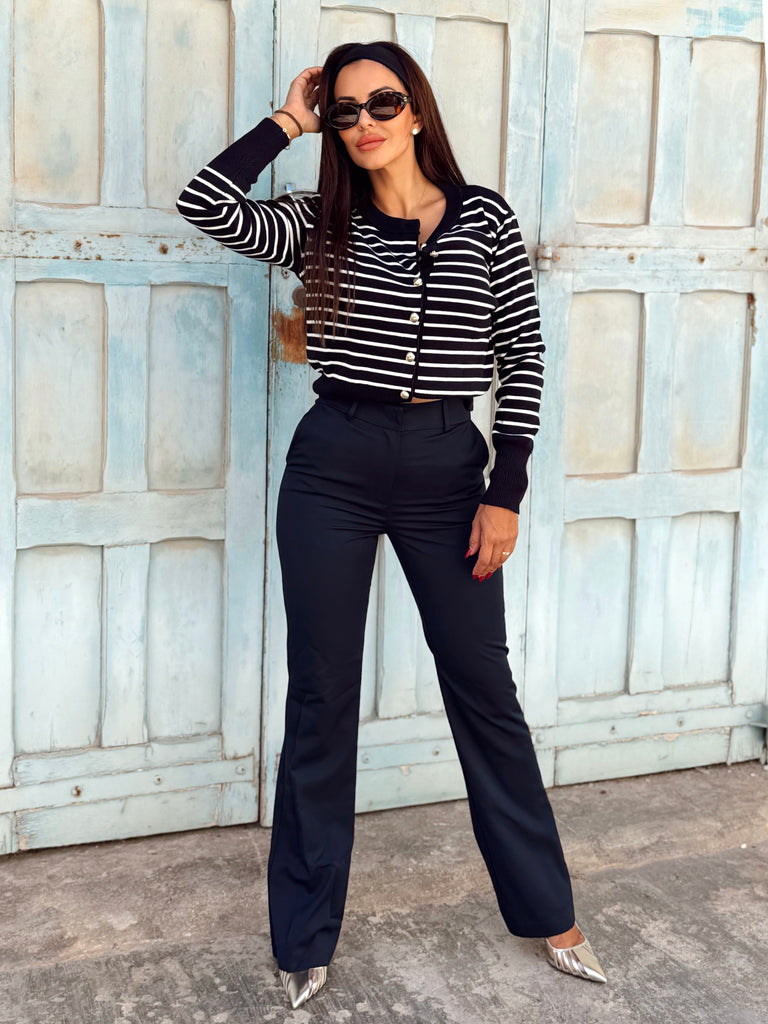 The Vendôme Navy Trousers - Bougie Collection