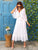 Desert White Pearl Silk Dress