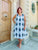 Navy Baroque Shift Dress