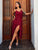 Burgundy Barcelona Sparkle Dress