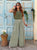 Khaki Airflow Viscose Trousers