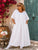 Fleur de Lin Pure Linen Maxi Dress - White