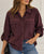 The Margaux Bordeaux Utility Shirt - Bougie Collection