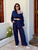 Navy Fleur Co-ord Set