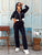 The Deauville Tracksuit - Navy & White - Bougie Collection