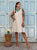 Capri Pure Linen Shift Dress - Natural beige