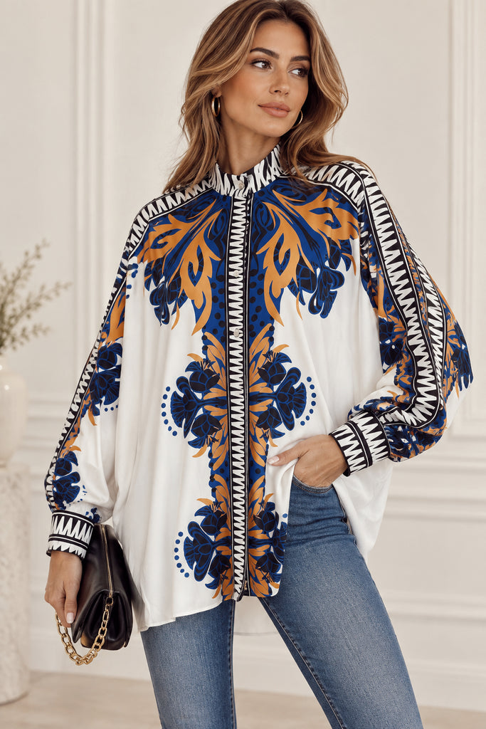 The Bellarose Oversized Statement Kaftan  Shirt