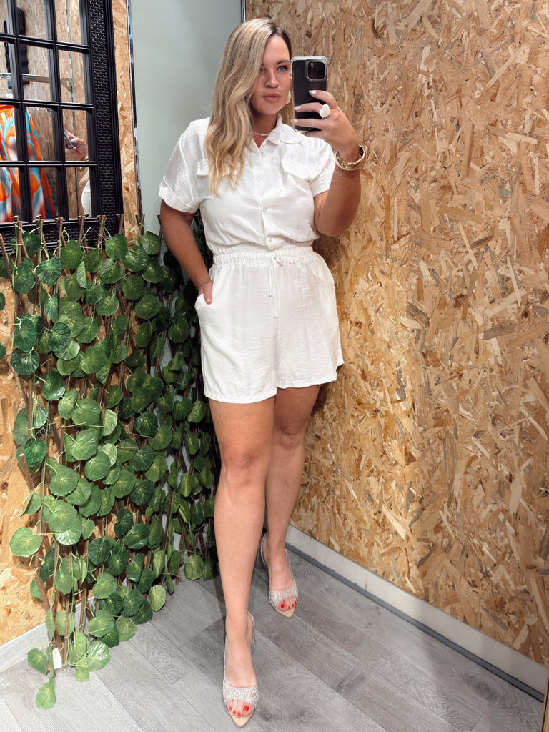 White Playsuit