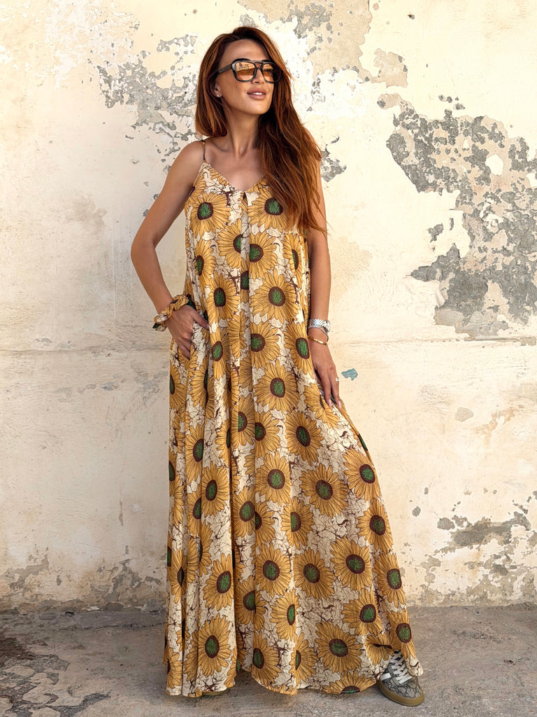 Golden Soleil Maxi Dress