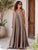 Taupe Bellissima Luxe Silky Viscose Maxi Dress