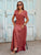 Dirty Rosé Élégance Luxe Maxi Dress - Bougie Collection