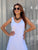 Icy Aura Silk Maxi Dress