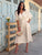 Elara Broderie Sleeve Midi Dress
