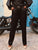 The Chantilly Satin Trousers - Black - Bougie Collection