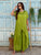 Verde Lime Cascade Silk Satin Co-Ord Set