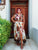 Mocha Floral Maxi Shirt Dress