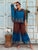 Petrol Leopard Pure Silk Set