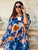Azure Peony Pure Silk Co-Ord