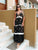 Black Embroidered Maxi Dress