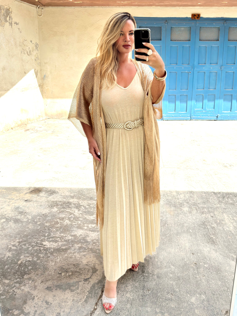 Gold Knit Summer Kimono