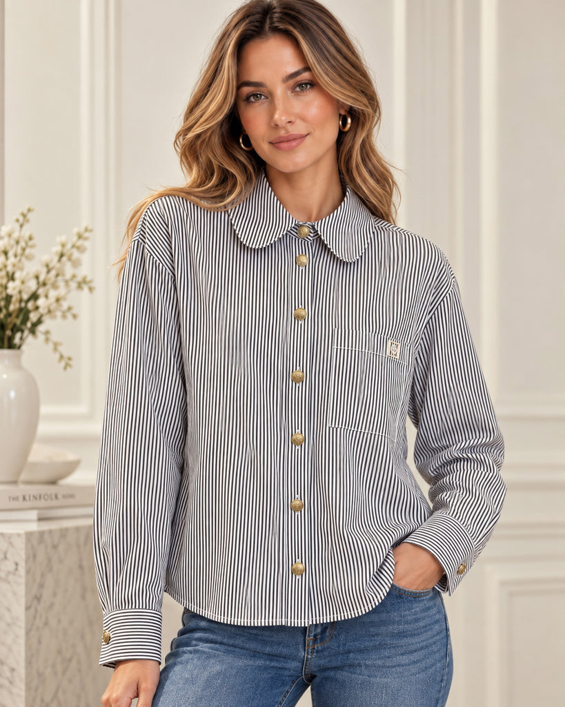 The Beaumont Pinstripe Shirt -  Bougie Collection
