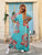 Fleur Riviera Luxe Viscose Maxi Dress - Teal