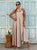 The Valentina Silky Satin Maxi Dress - Mink