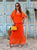 Sunset Allure Silk Dress