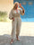 The Capri Cotton Tunic Set - Stone