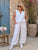 Blanc Elan Ruffle Pure Linen Co-Ord