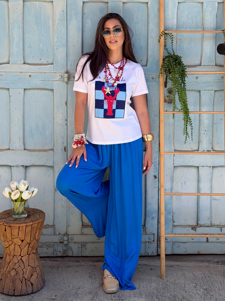 Azure AirFlow Viscose Trousers