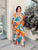 Sunset Swirl Silk Kaftan Co-ord
