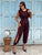 Isabeau Draped Jumpsuit - Marrone