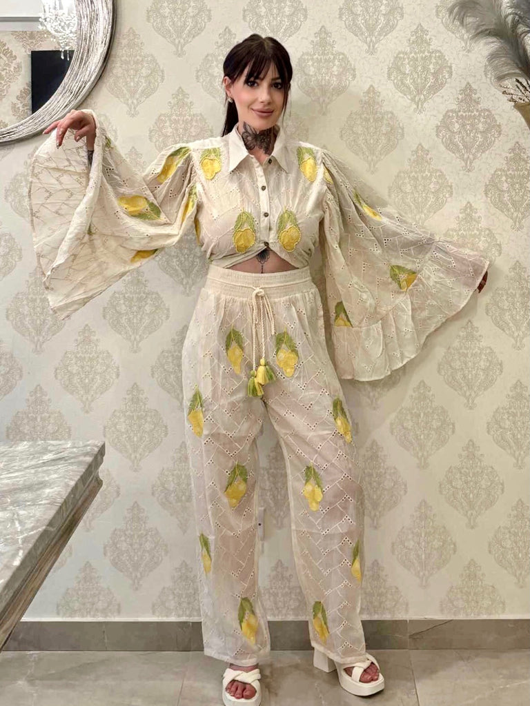 Limoncello Days Embroidered Broderie Set