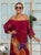Rouge Botanique Silk Maxi Dress