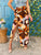 Mocha Bloom Wrap Skirt