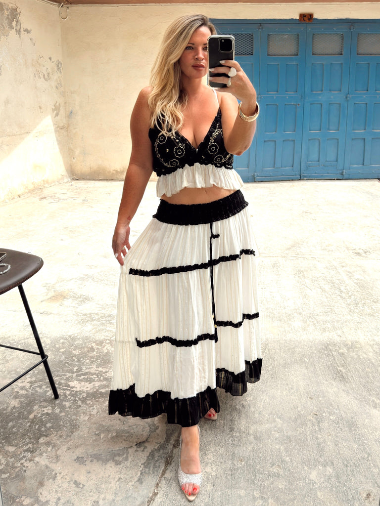 Black and White Boho Co-ord