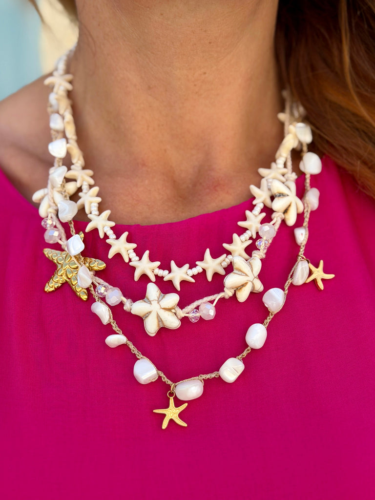 Coastal Marina Necklace - White