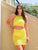 Yellow Crochet Knit Set